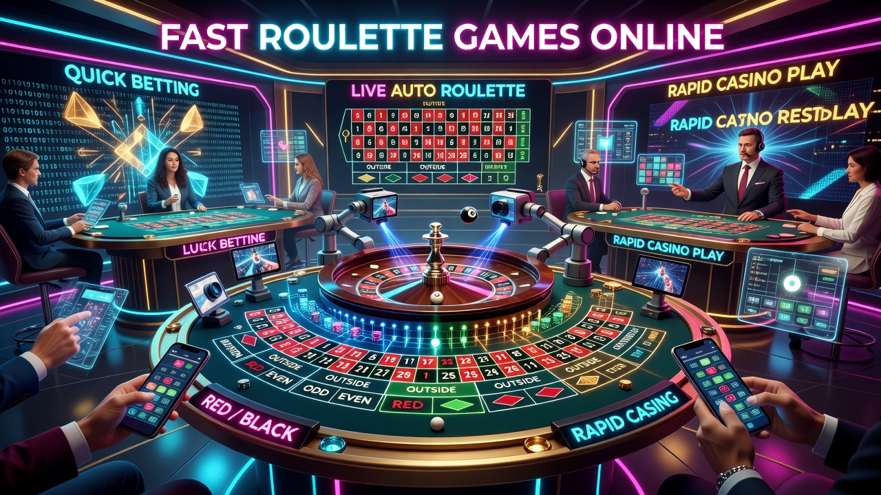 Fast Roulette Games Online: Quick Betting, Live Auto Roulette, and Rapid Casino Play